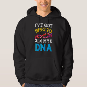 Lucky Bingo Game Bingo Dna Caller Card Player Appl Hoodie