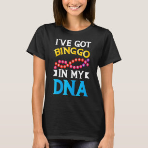 Lucky Bingo Game Bingo Dna Caller Card Player Appl T-Shirt
