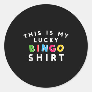 Lucky Bingo Player Runder Aufkleber