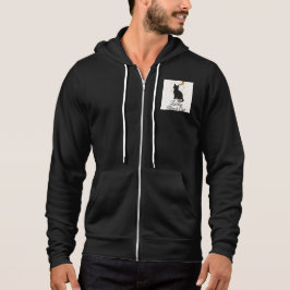 Lucky Black Cat Hoodie | Mystical Moon & Stars Des