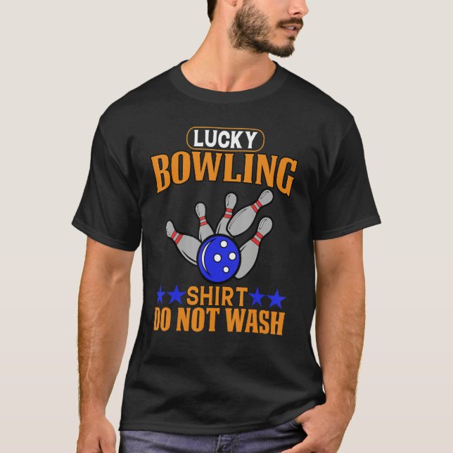 Lucky Bowling Shirt Do not wash - Funny Bowlers Qu (Vorderseite)