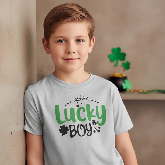 Lucky Boy St Patrick T-Shirt pour enfants (Créateur téléchargé)
