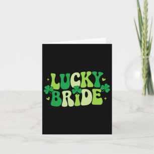 Lucky Bride Groom Paare Matching Wedding St Patr Karte
