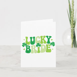Lucky Bride Groom Paare Matching Wedding St Patr Karte