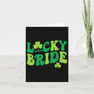 Lucky Bride Groom Paare Matching Wedding St Patr Karte