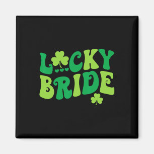 Lucky Bride Groom Paare Matching Wedding St Patr Magnet