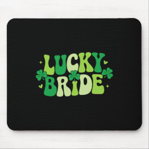 Lucky Bride Groom Paare Matching Wedding St Patr Mousepad