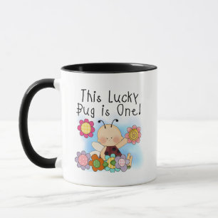 Lucky Bug 1. Geburtstags-T-Shirts und Geschenke Tasse