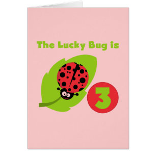 Lucky Bug 3. Geburtstag T Shirts und Geschenke