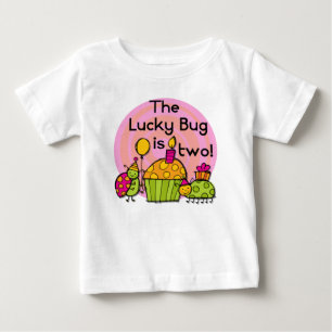 Lucky Bug Cupcake 2e Anniversaire T-shirts et cade