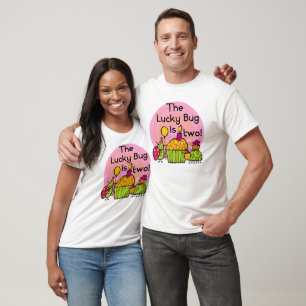 Lucky Bug Cupcake 2e Anniversaire T-shirts et cade