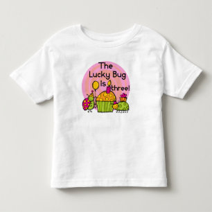 Lucky Bug Cupcake 3e Anniversaire Tshirts et cadea