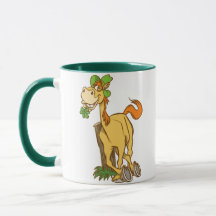 Lucky Cartoon Horse auf St Patrick's Day Tasse