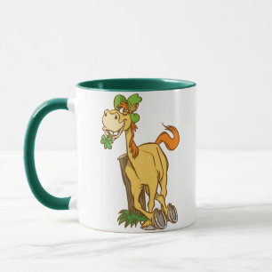 Lucky Cartoon Horse auf St Patrick's Day Tasse