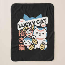 Lucky Cat Art – Maneki Neko with Gold Coin Sherpadecke