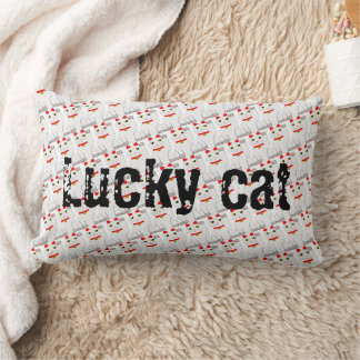 Lucky-Cat-Dekorkissen Lendenkissen