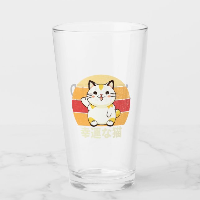 Lucky Cat Glas (Vorderseite)