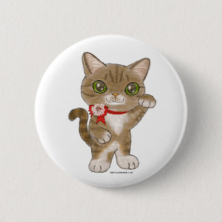 Lucky Cat in London Button