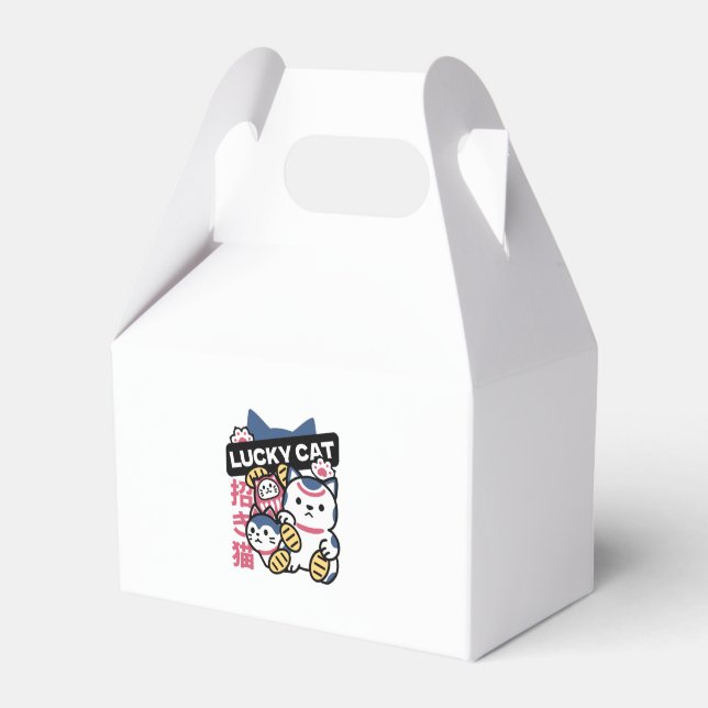 Lucky Cat Maneki Neko – Japanese Fortune Cat  Geschenkschachtel (Vorderseite)