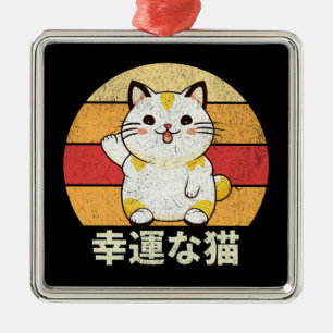 Lucky Cat Ornament Aus Metall