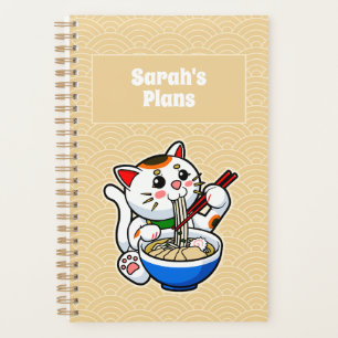 Lucky Cat Ramen Personalisiert Planer