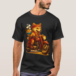 Lucky Cat Rider – Coole Katze Motorrad Grafik T-Sh T-Shirt
