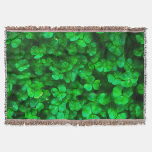 Lucky Celtic Irish Green Kleeblatts Decke