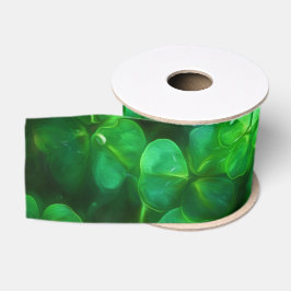Lucky Celtic Irish Green Kleeblatts Ripsband