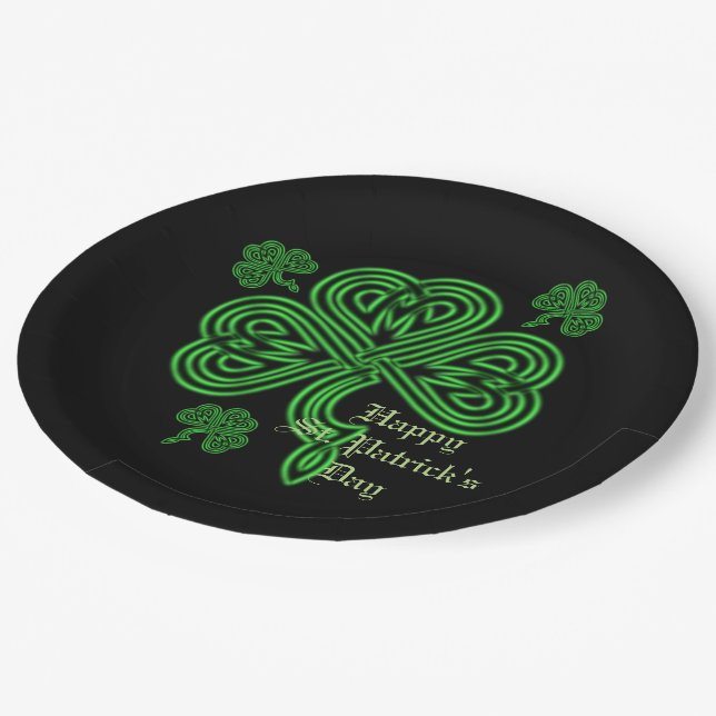 Lucky Celtic Kleeblatt Paper Teller (Schrägansicht)