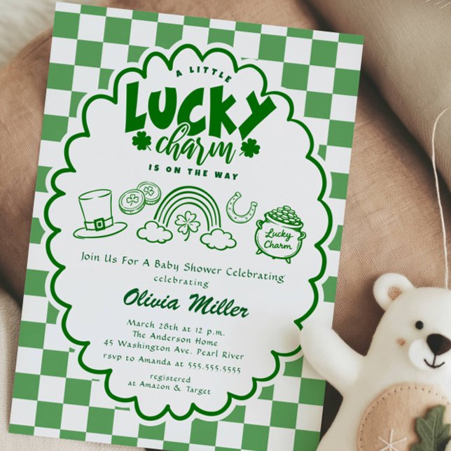 Lucky Charm Baby Shower Invitation (Créateur téléchargé)