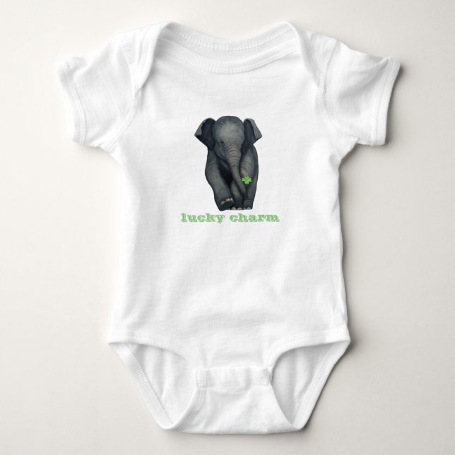 Lucky charm baby strampler (Vorderseite)