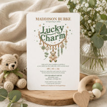 Lucky Charm Bracelet Baby Dusche Einladung