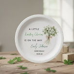 Lucky Charm Bridal Shower Paper Plates Greenery Pappteller<br><div class="desc">Celebrate love and luck with these elegant Lucky Charm Bridal Shower Paper Plates. Featuring soft green clovers, delicate florals, and modern calligraphy, these disposable plates are perfect for an Irish-inspired, greenery, or spring bridal shower. Personalized with the bride’s name and date, they add a stylish and memorable touch to your...</div>