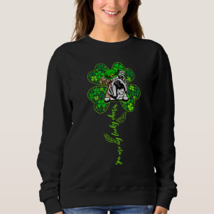 Lucky Charm English Bulldog Kleeblatt Happy St Pat Sweatshirt