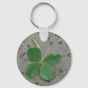 Lucky Charm Four Leaf Clover Photo Schlüsselanhänger