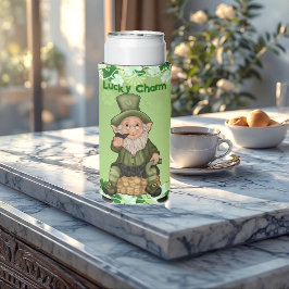 Lucky Charm Fun Leprechaun Pot of Gold Irish Bier Selters Dosenkühler
