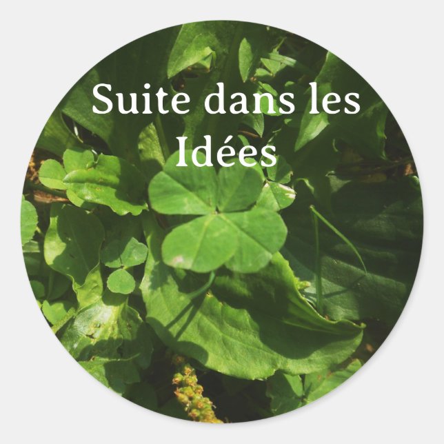 Lucky Charm - Glücksbringer Runder Aufkleber (Vorderseite)