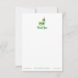 Lucky Charm Irish Baby Dusche Danke Karte