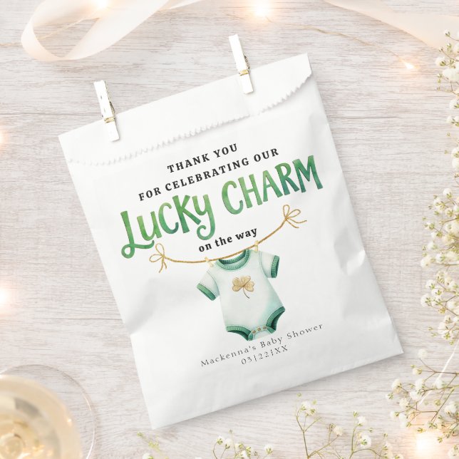 Lucky Charm Irish Baby Showbeutel Geschenktütchen (Ausgeschnitten)