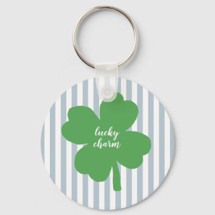 Lucky Charm Kleeblatt Stripe Painting Schlüsselanh Schlüsselanhänger