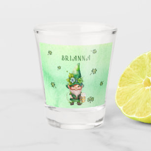 Lucky Charm Leprechaun Gnome - Personalisiert Schnapsglas
