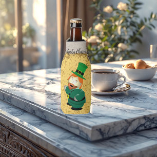 Lucky Charm Leprechaun Irish Bubbly Golden Beer Flaschenkühler