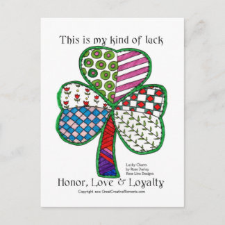 Lucky Charm-Postkarten Postkarte