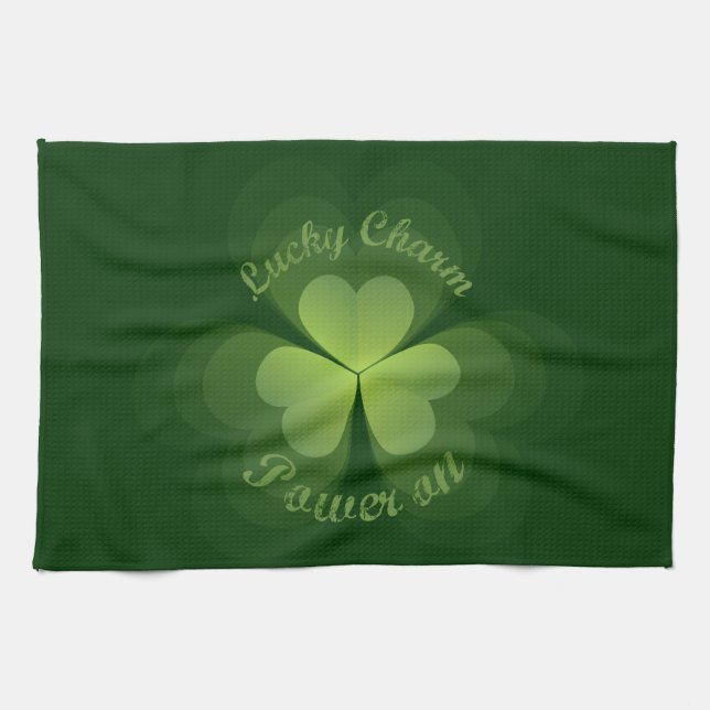 Lucky Charm Power On Handtuch (Horizontal)