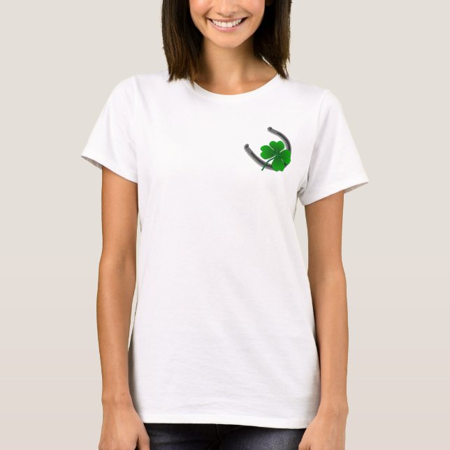 Lucky Charm Shirt Viel Glück Golf Shirts Anpassen (Vorderseite)