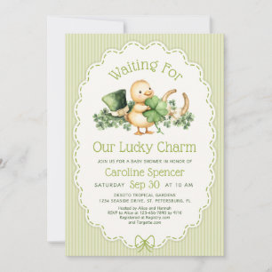 Lucky Charm St. Patricks Day Babyparty Einladung