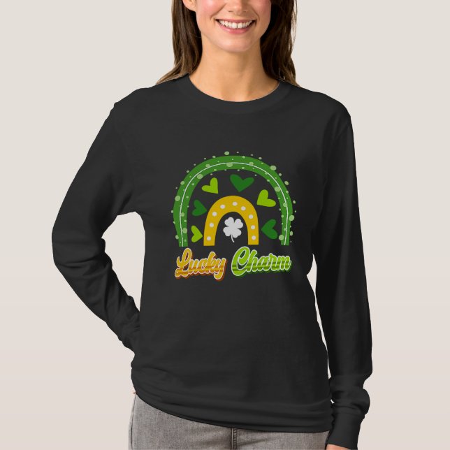 Lucky Charm St Patrick's Day T-Shirt (Vorderseite)