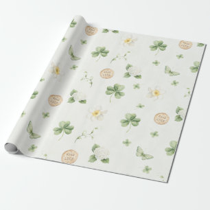 Lucky Charm St. Patricks Glückliches Kleines Kleeb Geschenkpapier