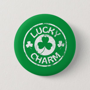 Lucky Charm Vintag St Patrick's Day Button