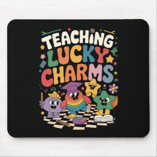 Lucky Charms Lehrer am St. Patrick's Day unterrich Mousepad